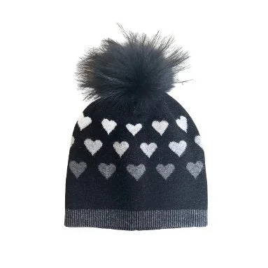 Lauren Knit Heart Hat