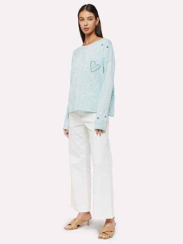 Darlene Embroidered Slogan Knit