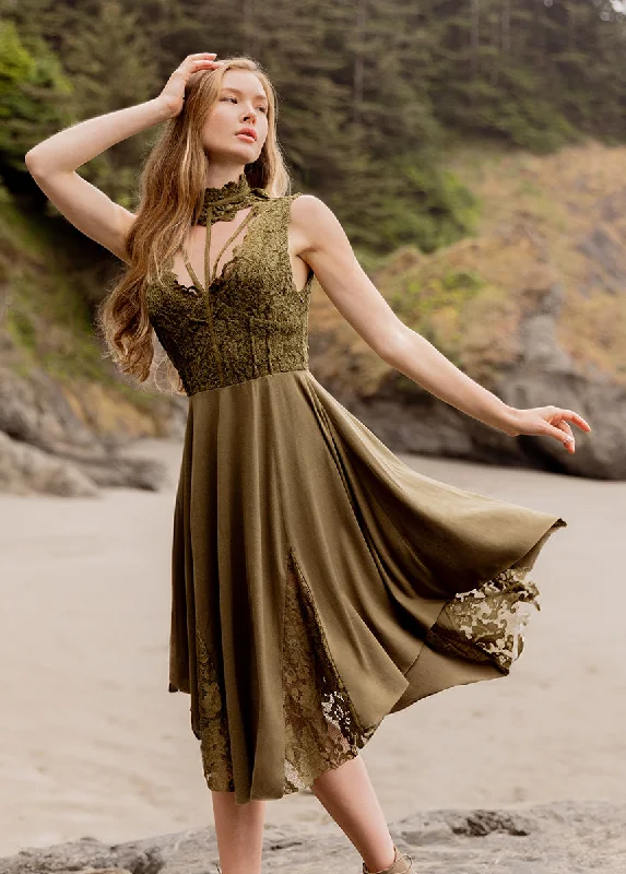 Layana Dress in Olive