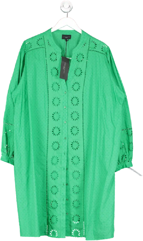 live unlimited Green Brodiery Shirt Dress UK 26