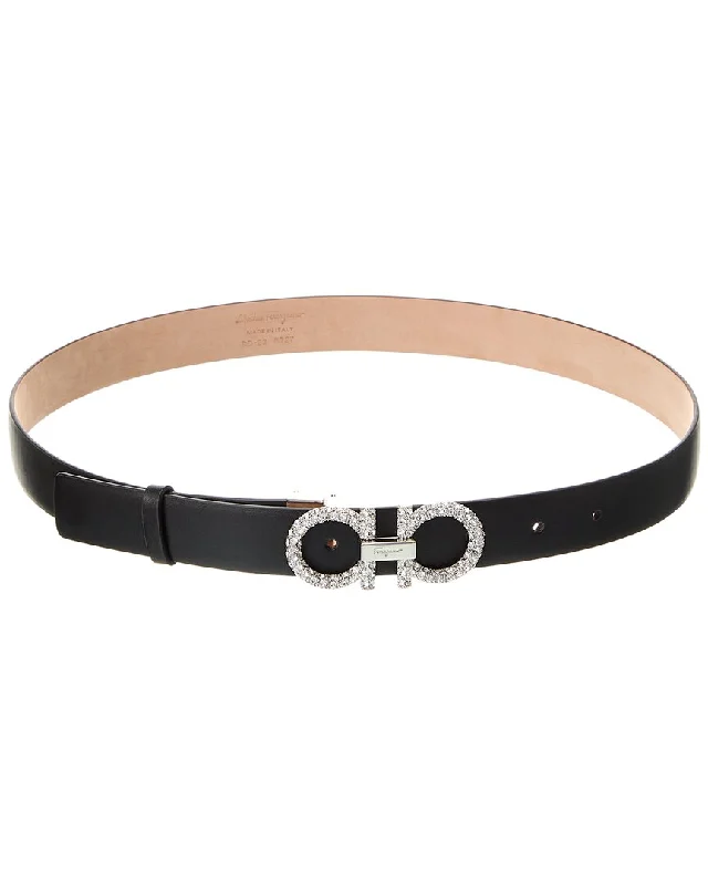 Ferragamo Gancini Adjustable Leather Belt