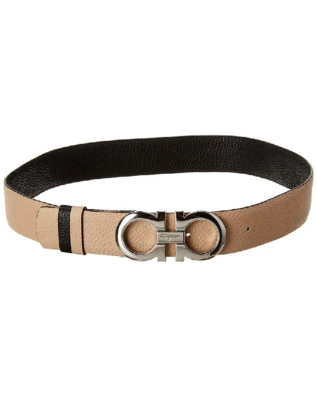 Salvatore Ferragamo Gancini Reversible & Adjustable Leather Belt