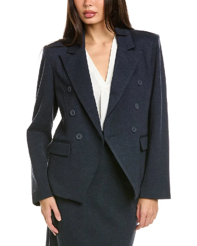 Badgley Mischka Chain Lock Jacquard Blazer