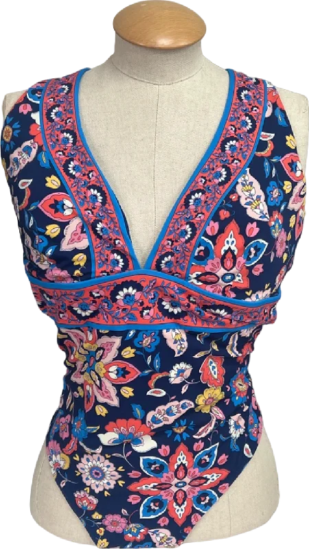 Boden Multicolour Floral Print Swimsuit UK 18R