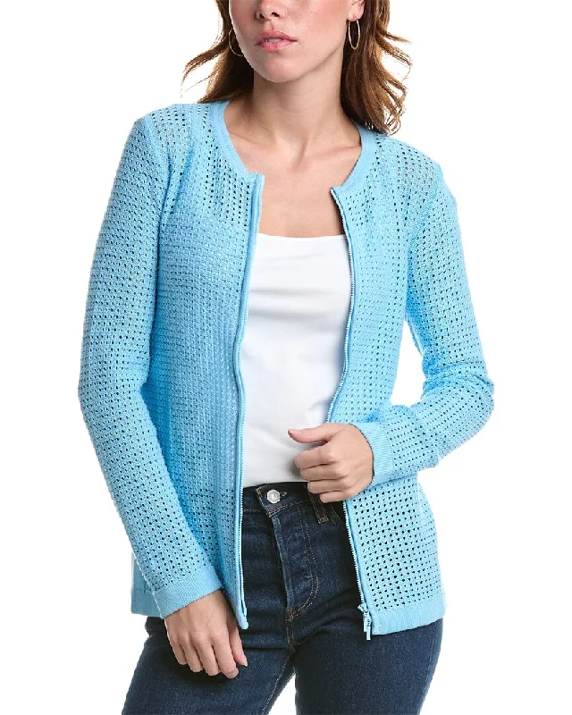 Edinburgh Knitwear Pointelle Jacket