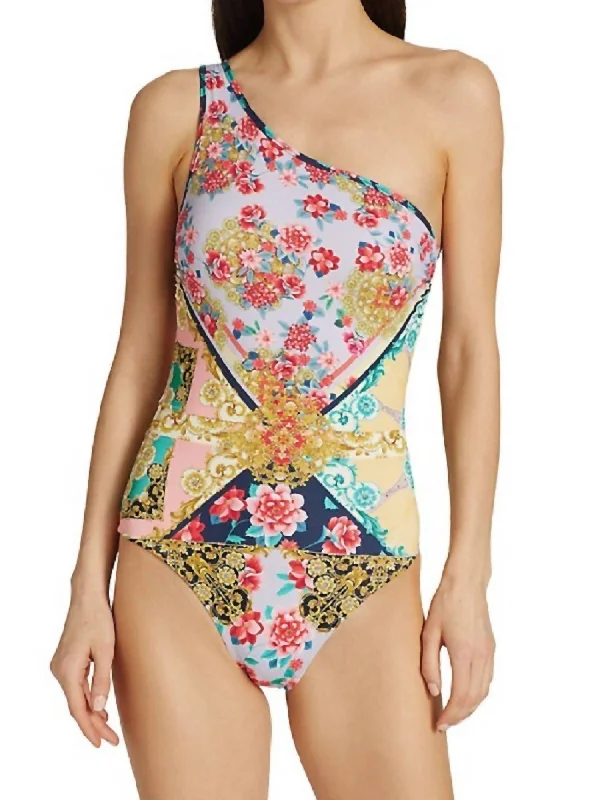 Raina One-Shoulder One Piece Swimsuit In Multi