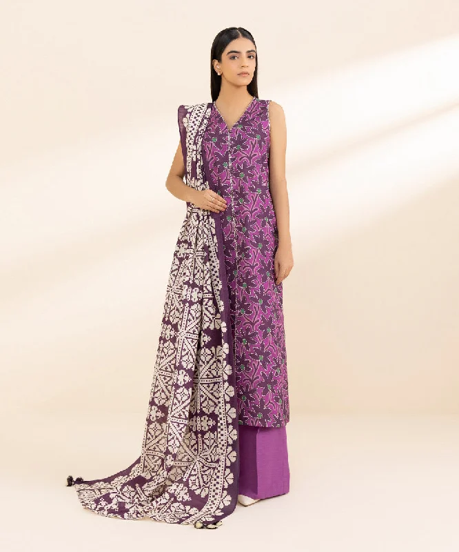 2 Piece - Printed Khaddar Suit