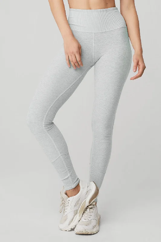 High-Waist Alosoft Lounge Legging - Athletic Heather Grey